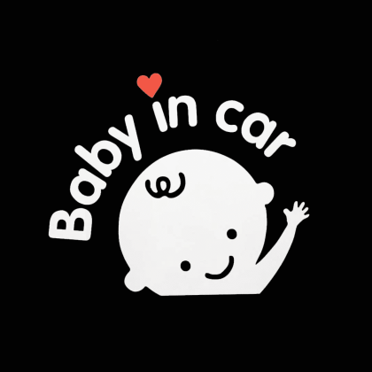 Baby in Car Stickers