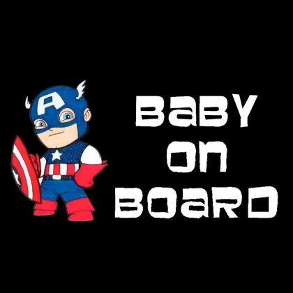 Captain America On Board Sticker
