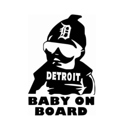 Detroit Baby on Board Sticker