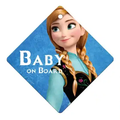 Frozen Anna Baby On Board Sticker