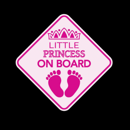 Little Princess on Board Sticer