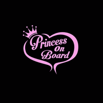 Princess on Board Sticker