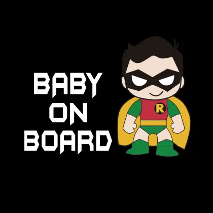 Robin Baby On Board Decal