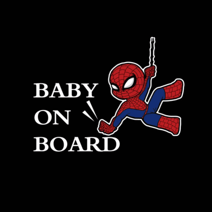 Spiderman Baby on Board Decal