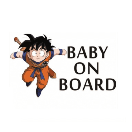Dragon Ball Z Baby on Board Sticker