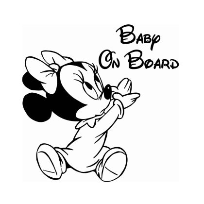 Minnie Baby on Board Sticker