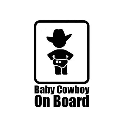 Baby Cowboy on Board Sticker
