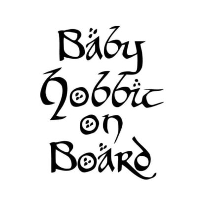Baby Hobbit on Board Sticker