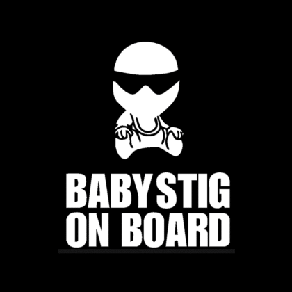 Baby Stig on Board Sticker