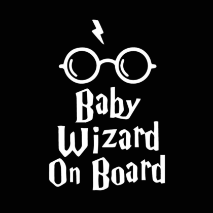 Baby Wizard On Board Car Sticker