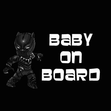 Black Panther Baby on Board Store