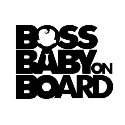 Boss Baby on Board Sticker
