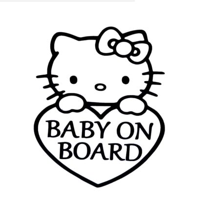 Hello Kitty Baby on Board Sticker