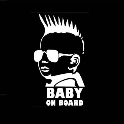 Mohawk Baby on Board Sticker