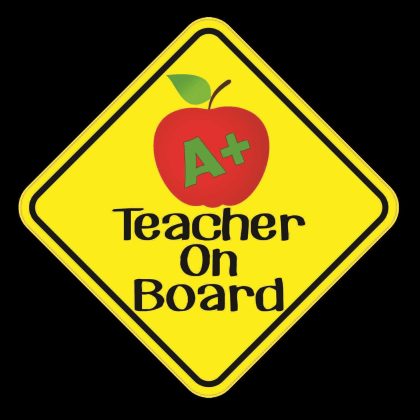 Teacher On Board Sticker