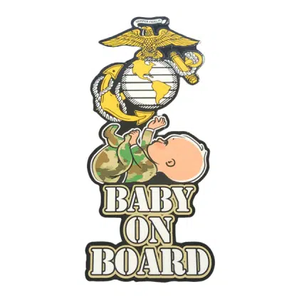 USMC Marine Baby On Board Sticker