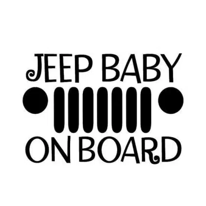 Baby Jeep On Board Sticker