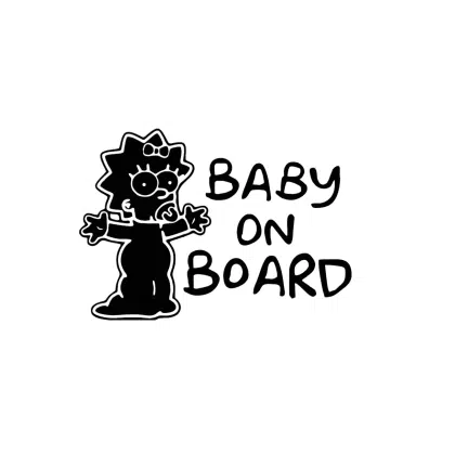 Maggie Baby on Board Stickers