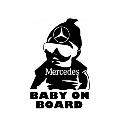 Mercedes Baby on Board Sticker