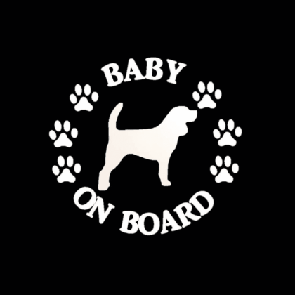 Baby Beagle on Board Sticker