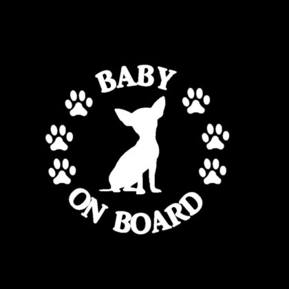Baby Chihuahua on Board Sticker