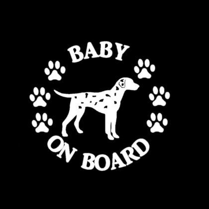 Baby Dalmatian on Board Sticker