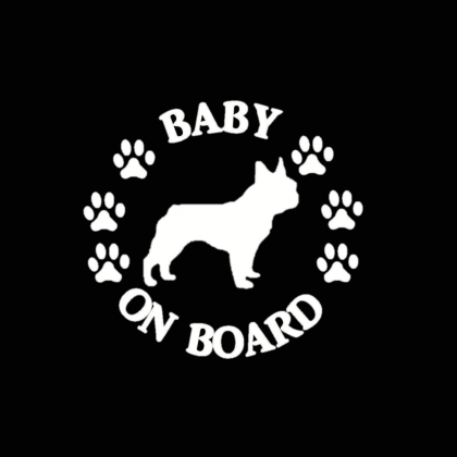 Baby French Bulldog on Board Sticker
