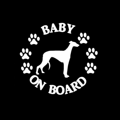 Baby Greyhound on Board Sticker
