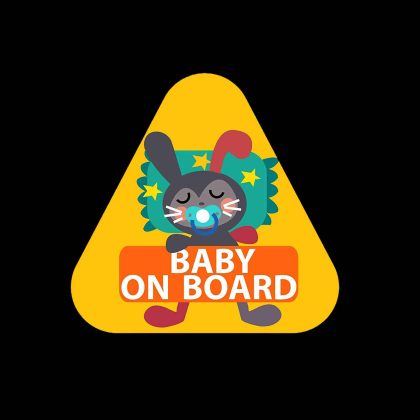 Baby Rabbit Baby on Board Sticker