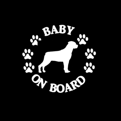 Baby Rottweiler on Board Sticker