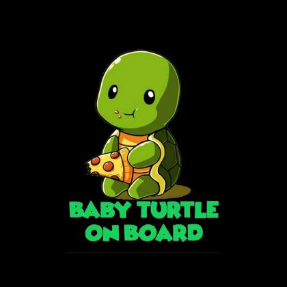 Baby Turtle On Board Sticker