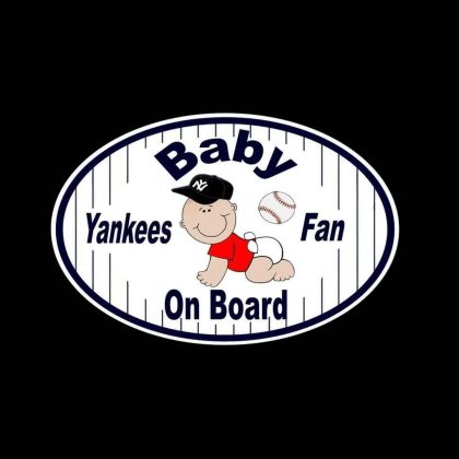 Baby Yankee Baby on Board Sticker