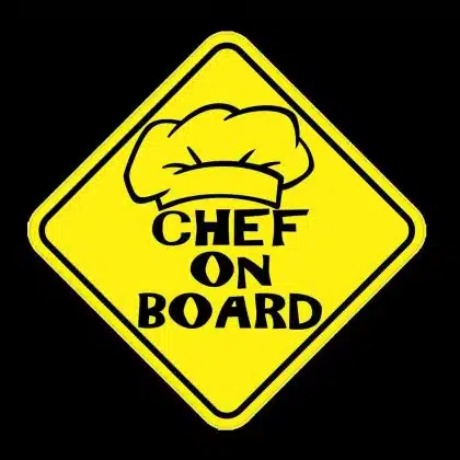 Chef on Board Sticker