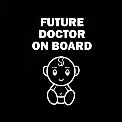 Future Doctor on Board Sticker