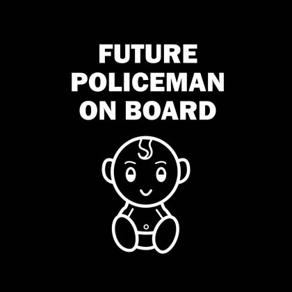 Future Policeman on Board Sticker