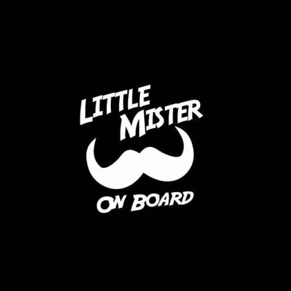 Little Mister on Board Sticker