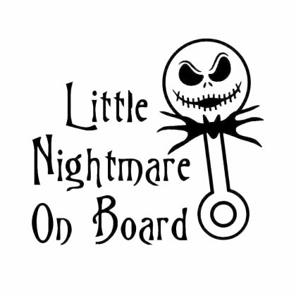 Little Nightmare on Board Sticker