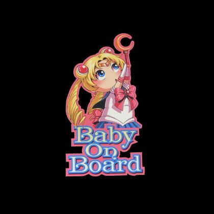 Sailor Moon Baby on Board Sticker