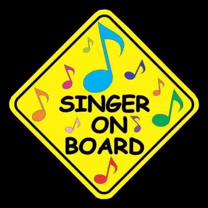 Singer On Board Decal