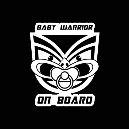 Baby Warrior on Board Sticker