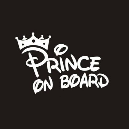 Prince on Board Sticker