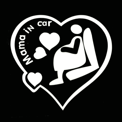 Mama in Car Decal