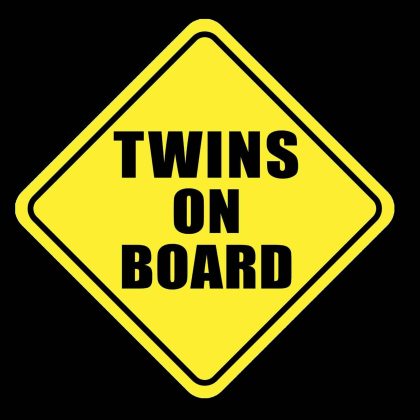 General Twins On Board Sticker