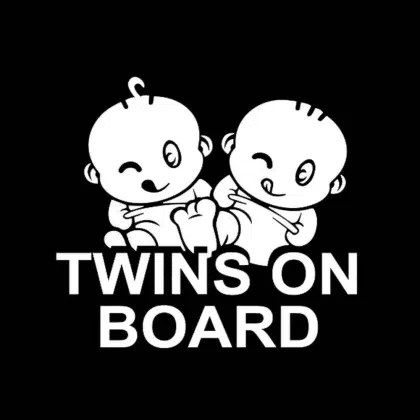 Rugrats Twins On Board Sticker