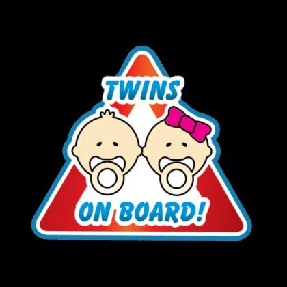 Twins with Nipples Warning Sticker