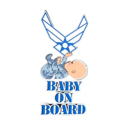 Air Force Baby On Board Sticker